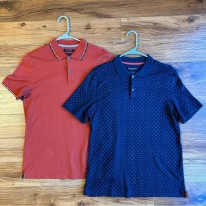 Banana Republic Luxury Touch lot or bundle of 2 polo shirts MED EUC M medium